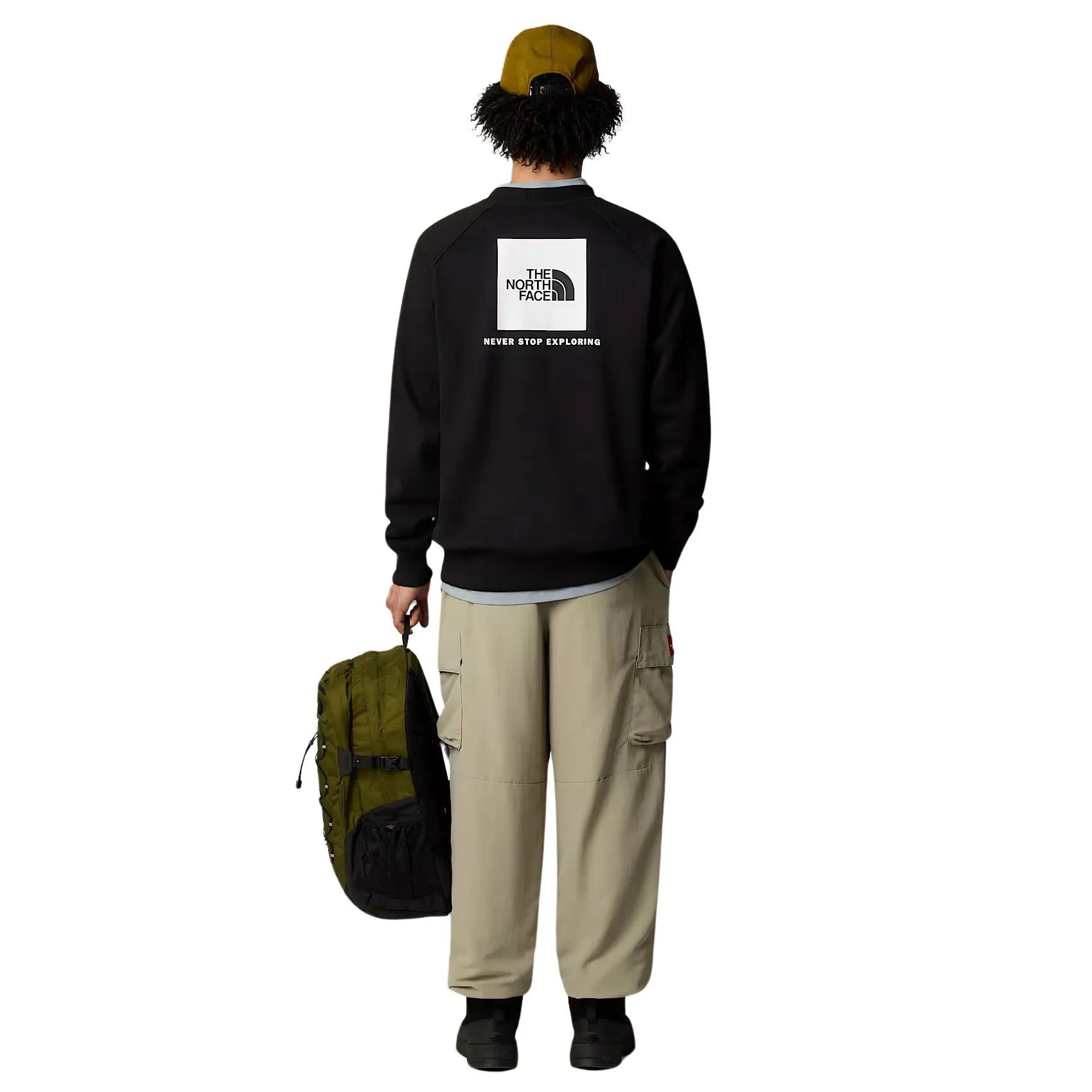THE NORTH FACE RAGLAN REDBOX CREW TNF BLACK | SUDADERA CASUAL