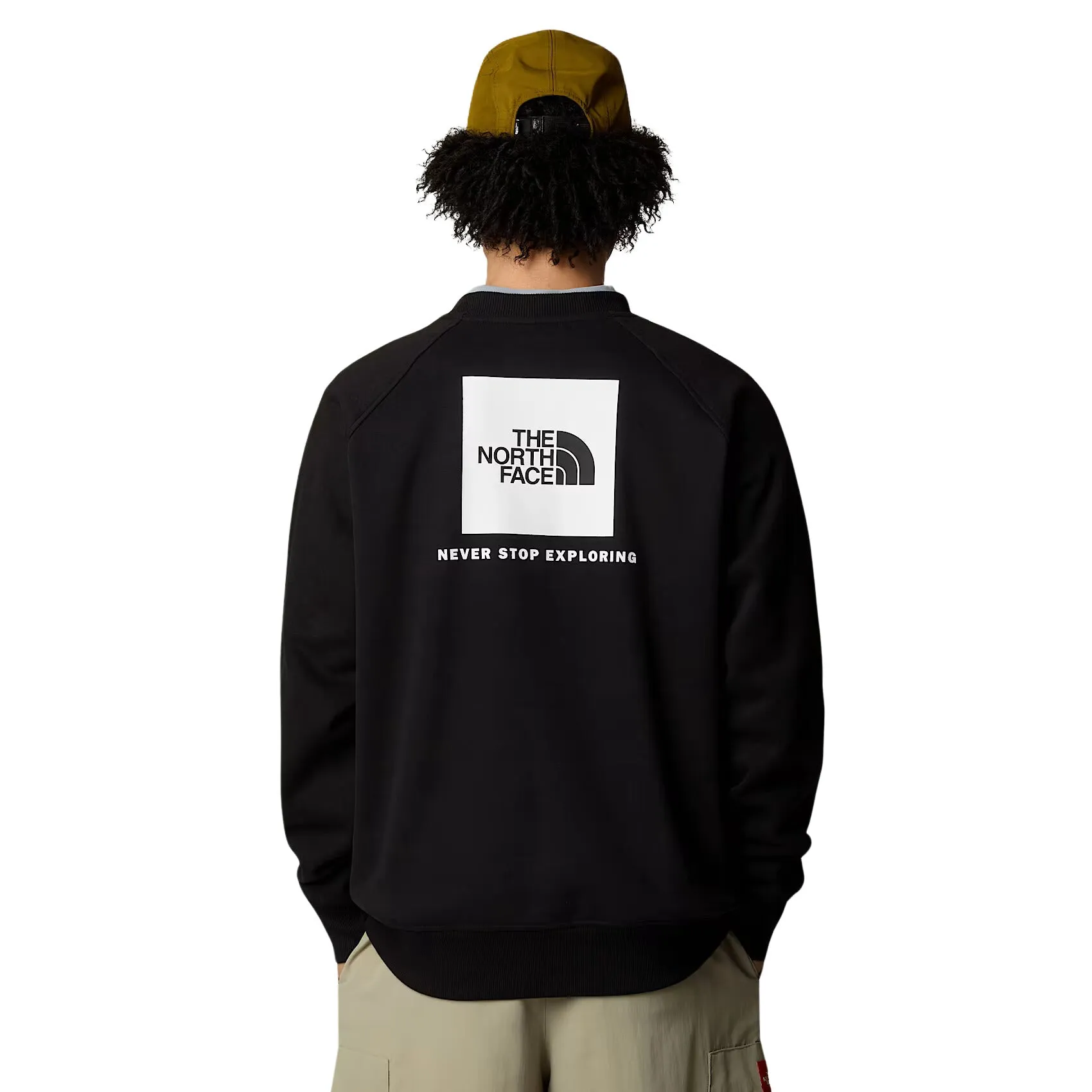 THE NORTH FACE RAGLAN REDBOX CREW TNF BLACK | SUDADERA CASUAL