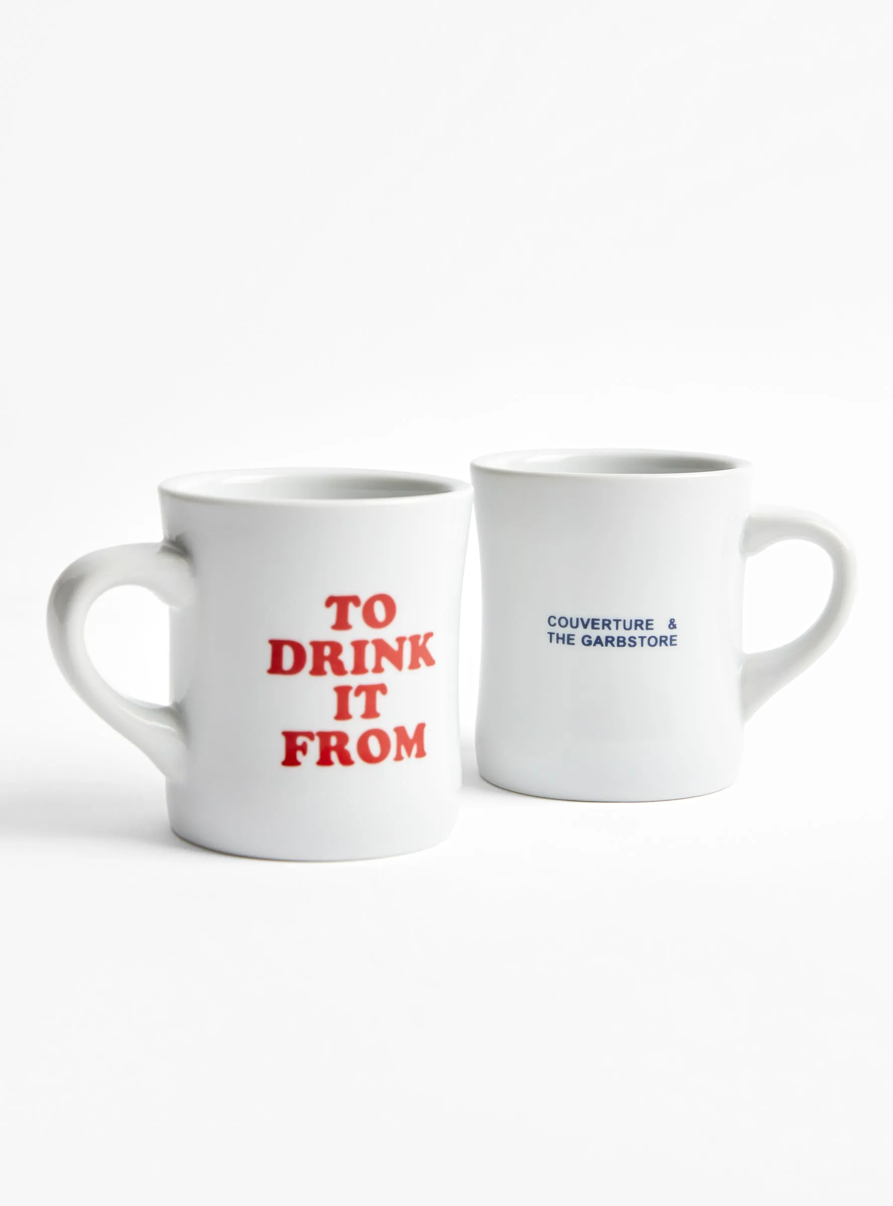 To Drink From Diner Mug Red