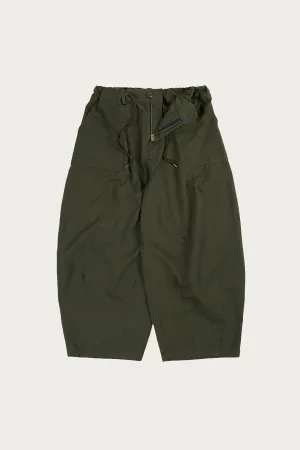 Twill Balloon Pants - Olive