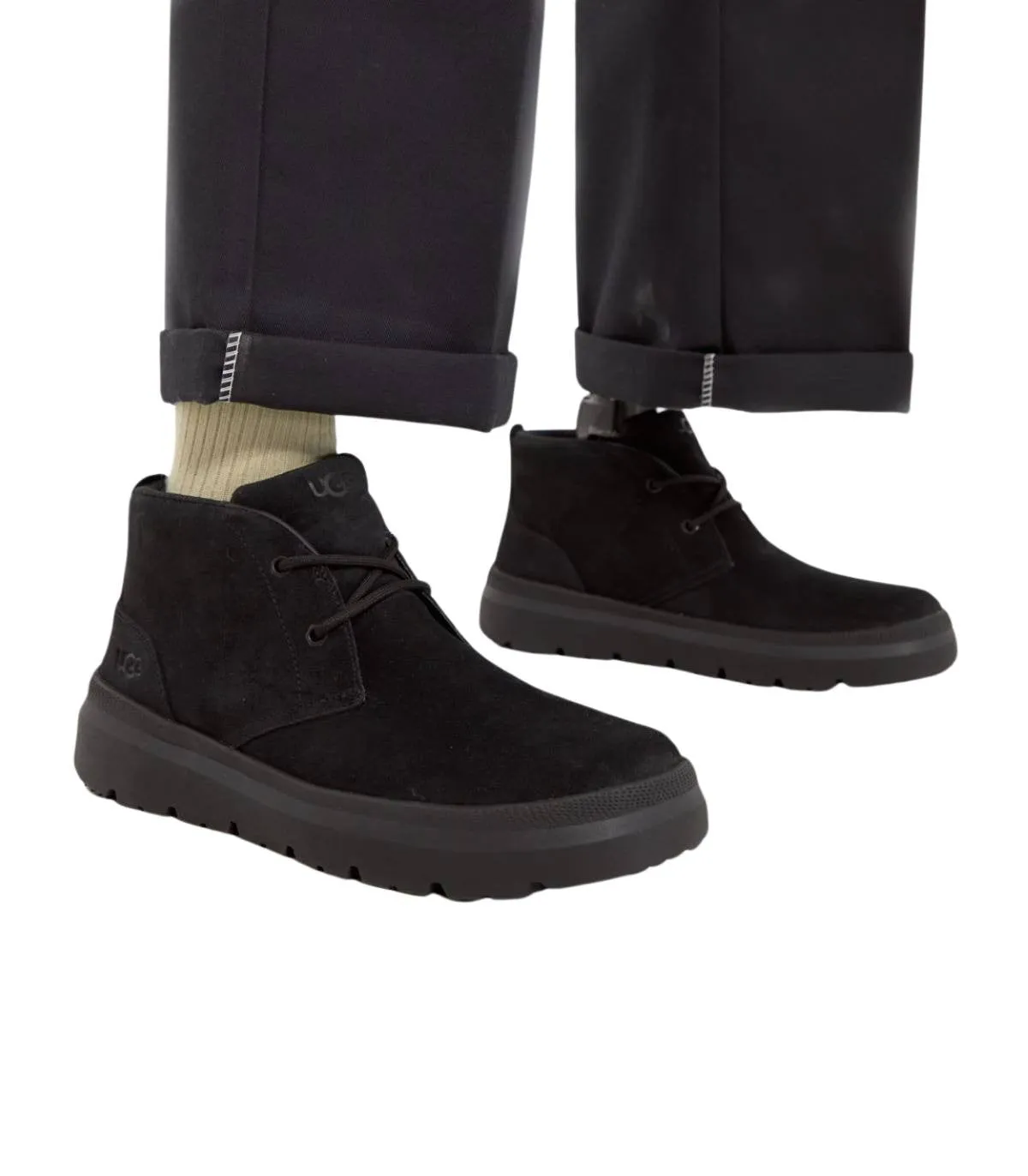 UGG BURLEIGH CHUKKA BLACK | BOTAS IMPERMEABLES DE ANTE