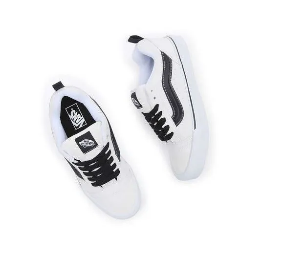 VANS KNU SKOOL SUEDE WHITE/BLACK | ZAPATILLAS DE SKATE DE GAMUZA