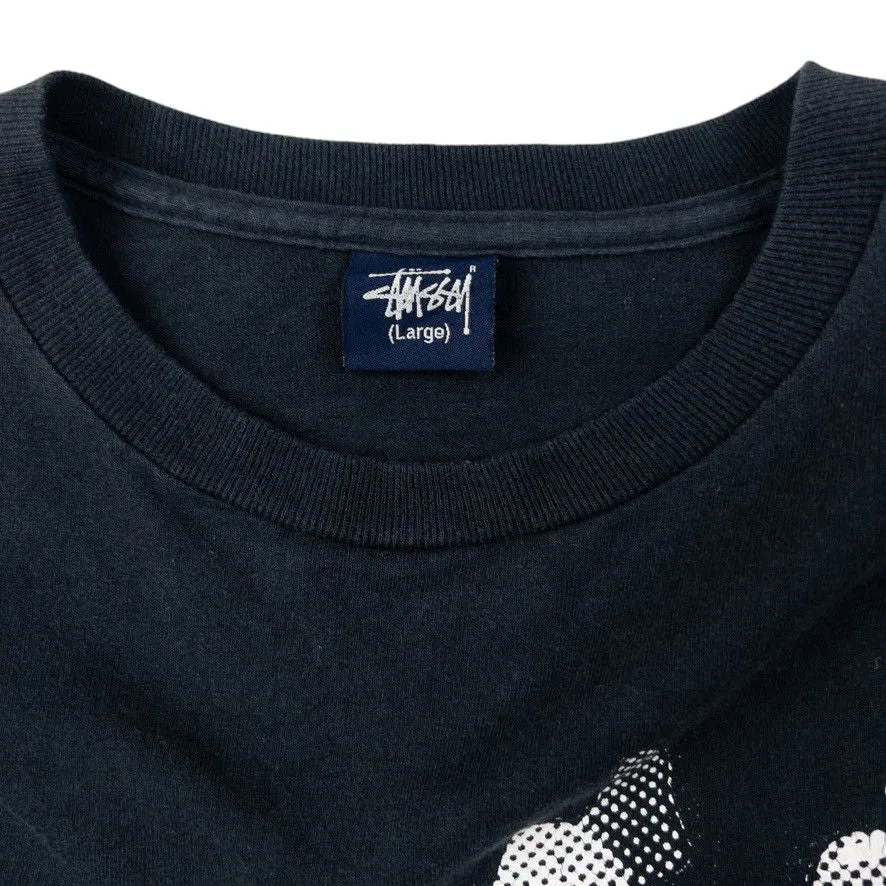 Vintage Stussy Graffiti Graphic Long Sleeve T Shirt Size L