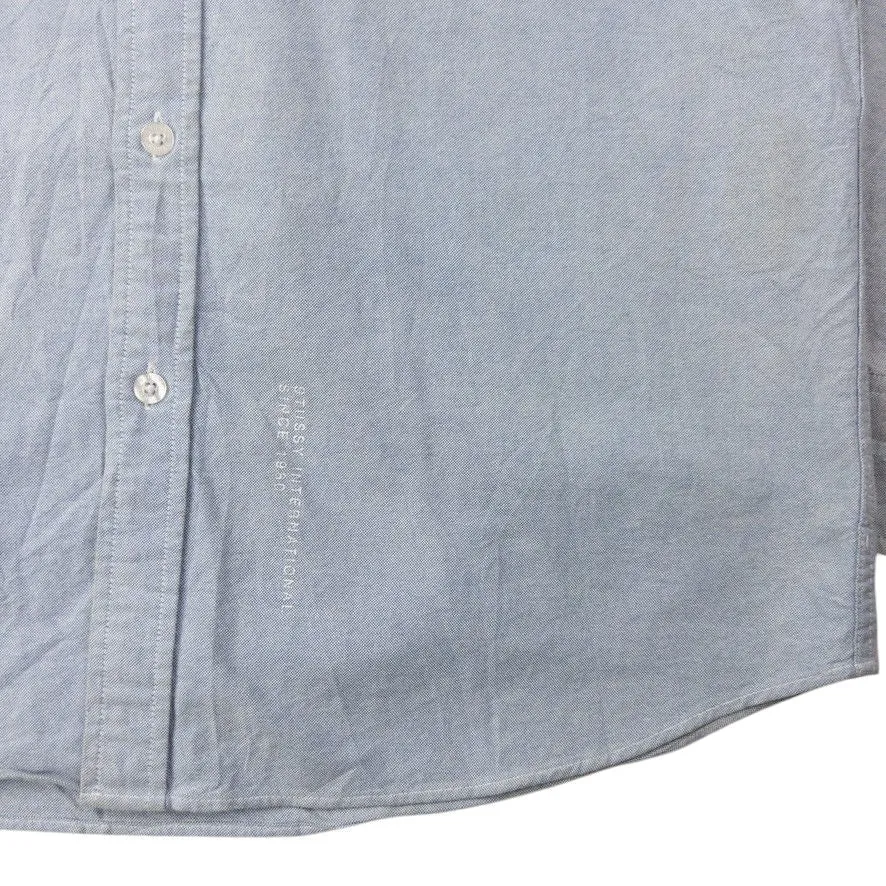 Vintage Stussy Long Sleeve Button Up Shirt Size L