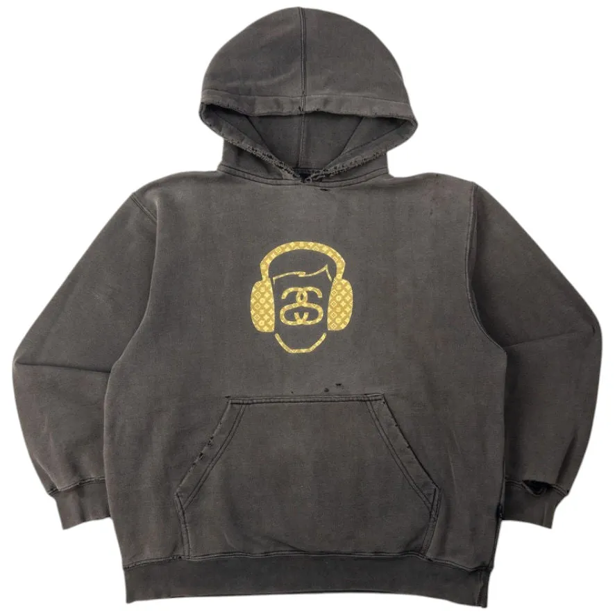 Vintage Stussy Monogram Graphic Hoodie Size M