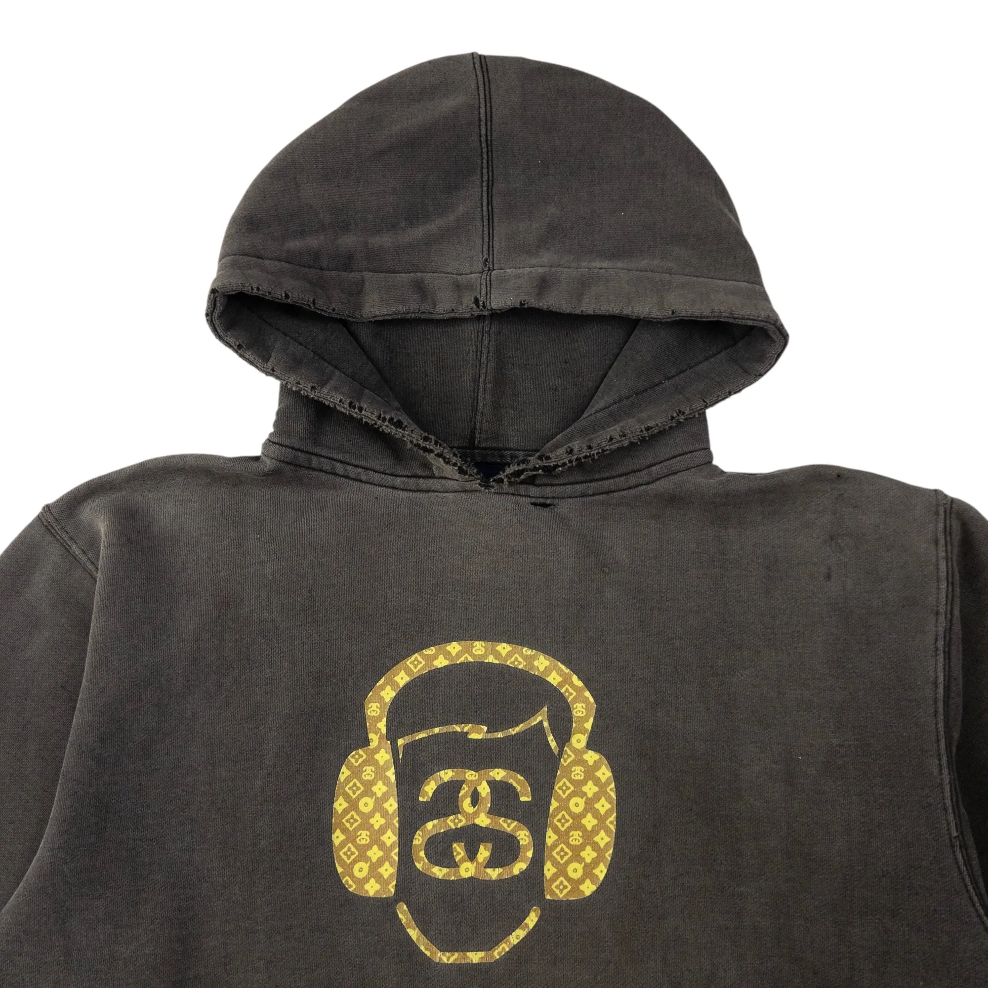 Vintage Stussy Monogram Graphic Hoodie Size M