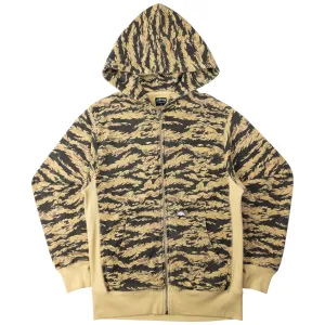 Vintage Stussy Pattern Zip Up Hoodie Size M