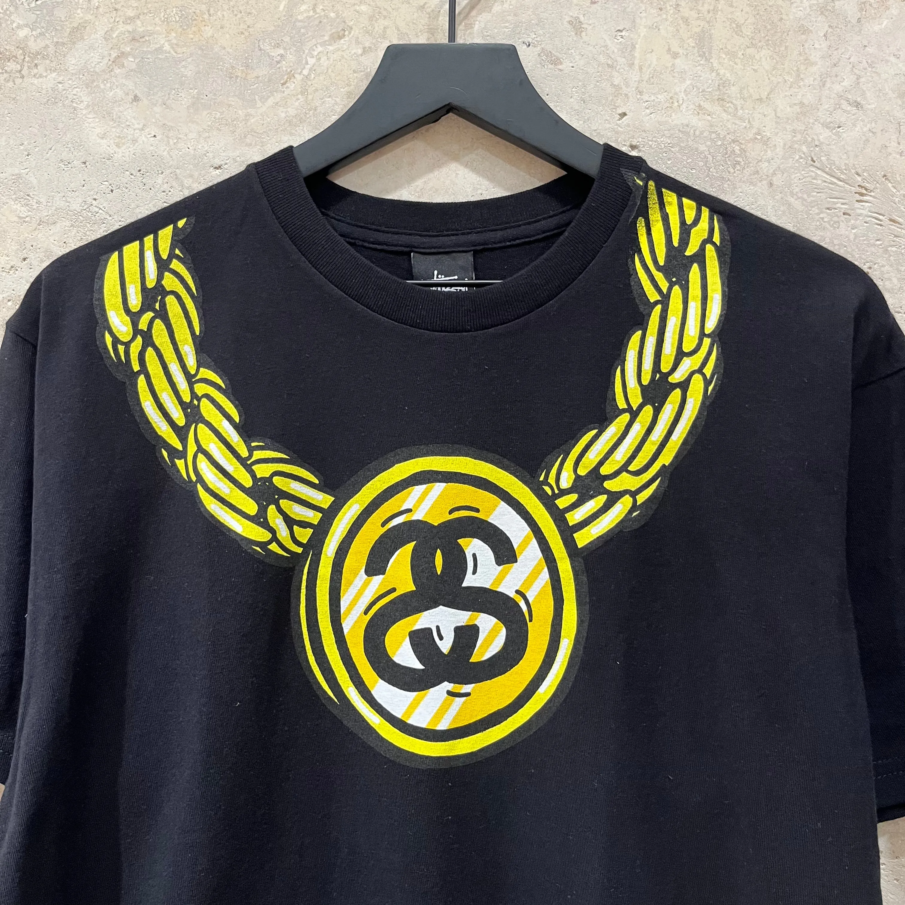 WF 2000s Stussy Chain T Shirt Size M