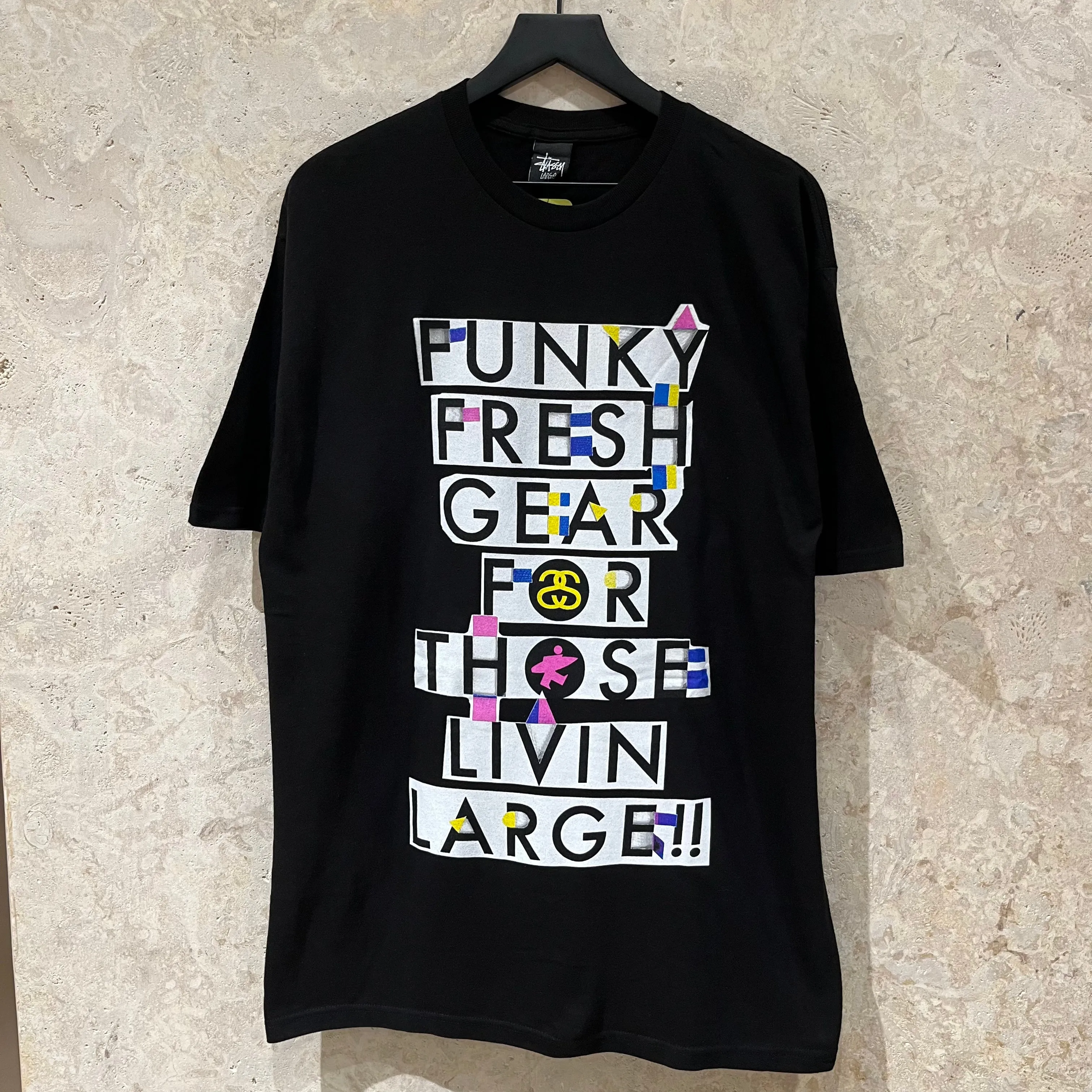 WF 2000s Stussy Funky Fresh Gear T Shirt Size L