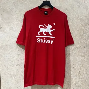 WF 2000s Stussy Lion T Shirt Size XL