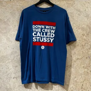 WF Stussy Down With The Crew T Shirt Size L