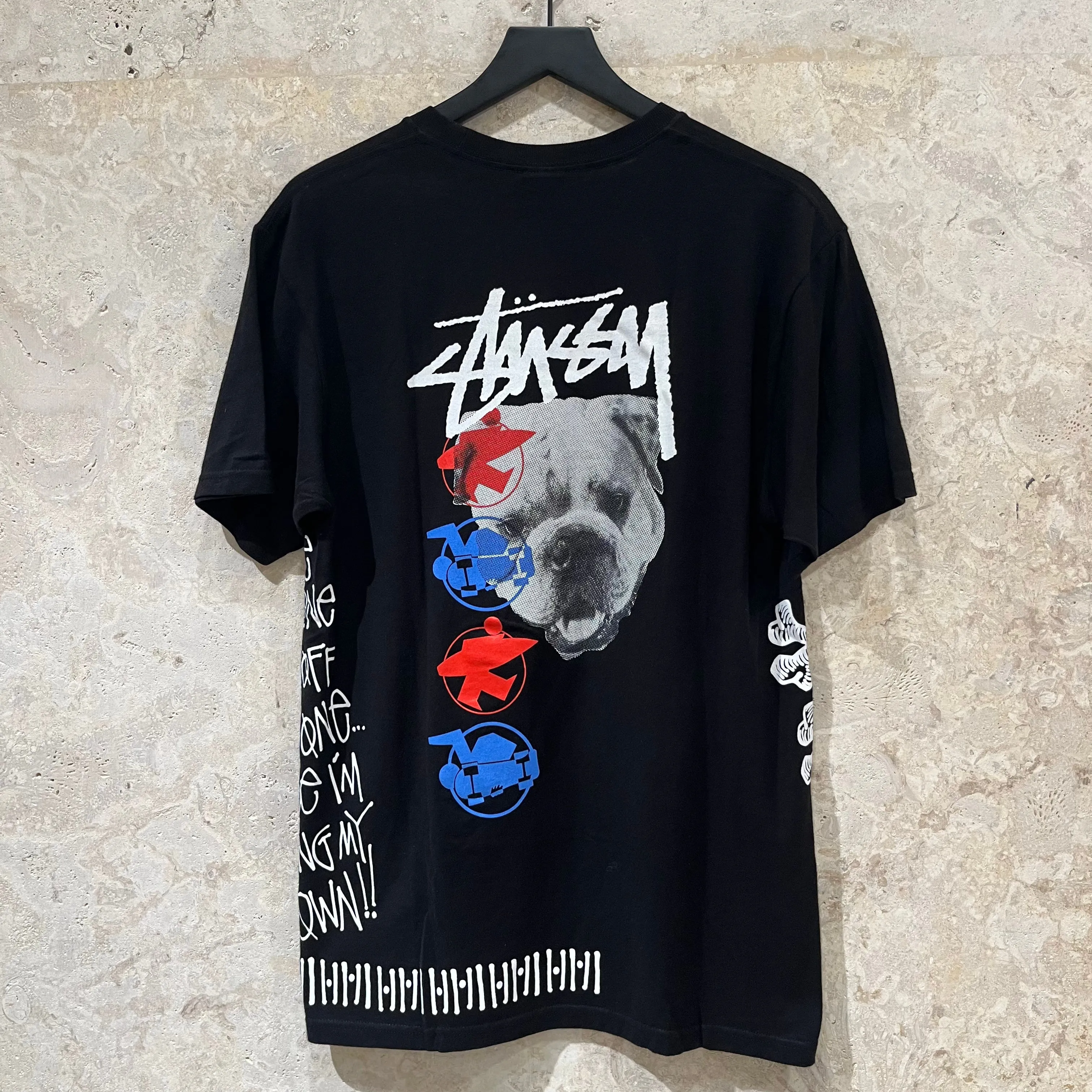 WF Stussy Graphic AOP T Shirt Size M