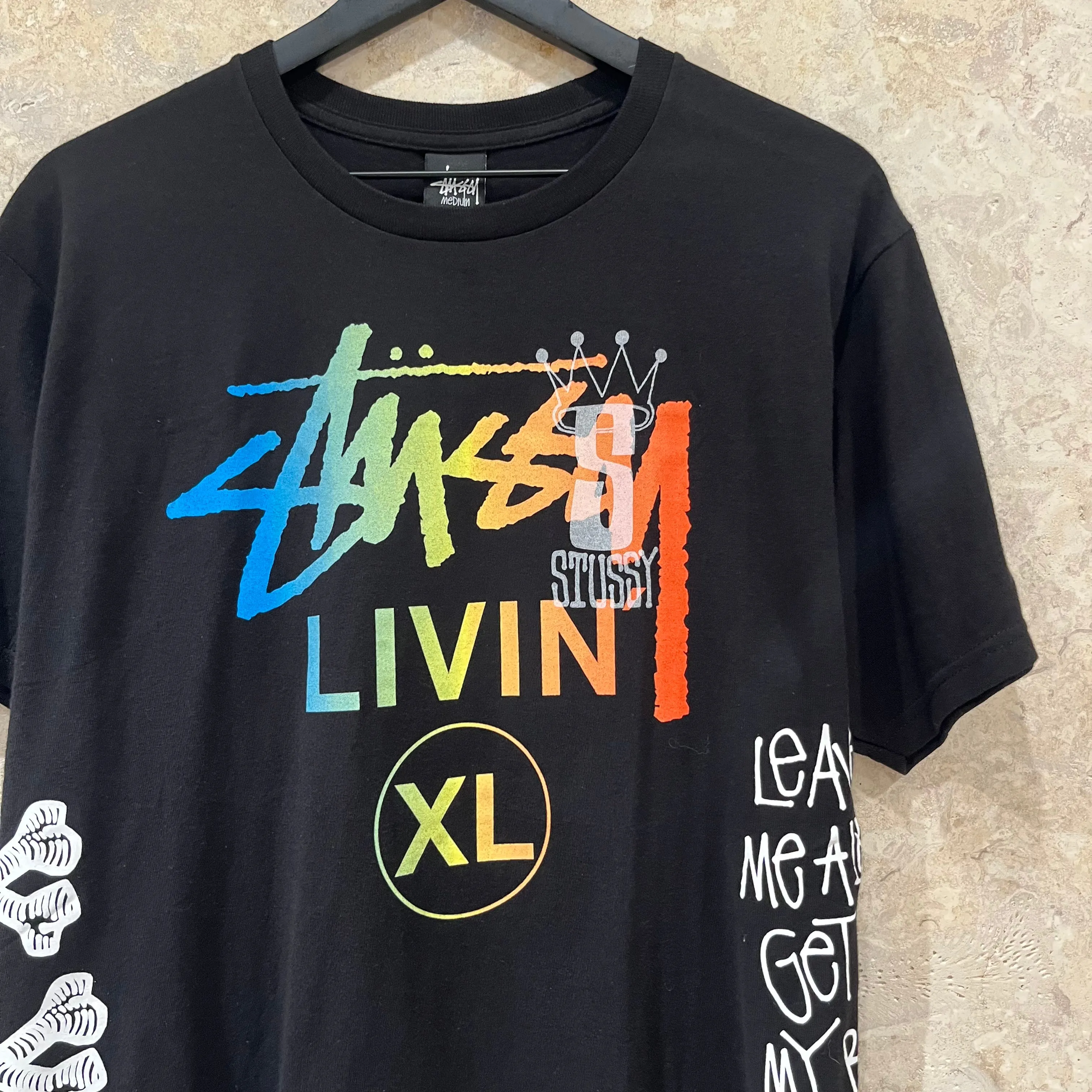WF Stussy Graphic AOP T Shirt Size M