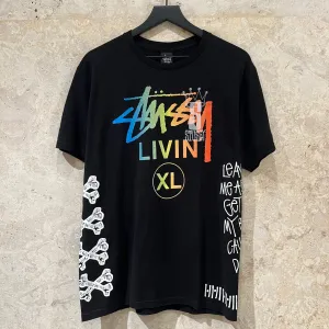 WF Stussy Graphic AOP T Shirt Size M