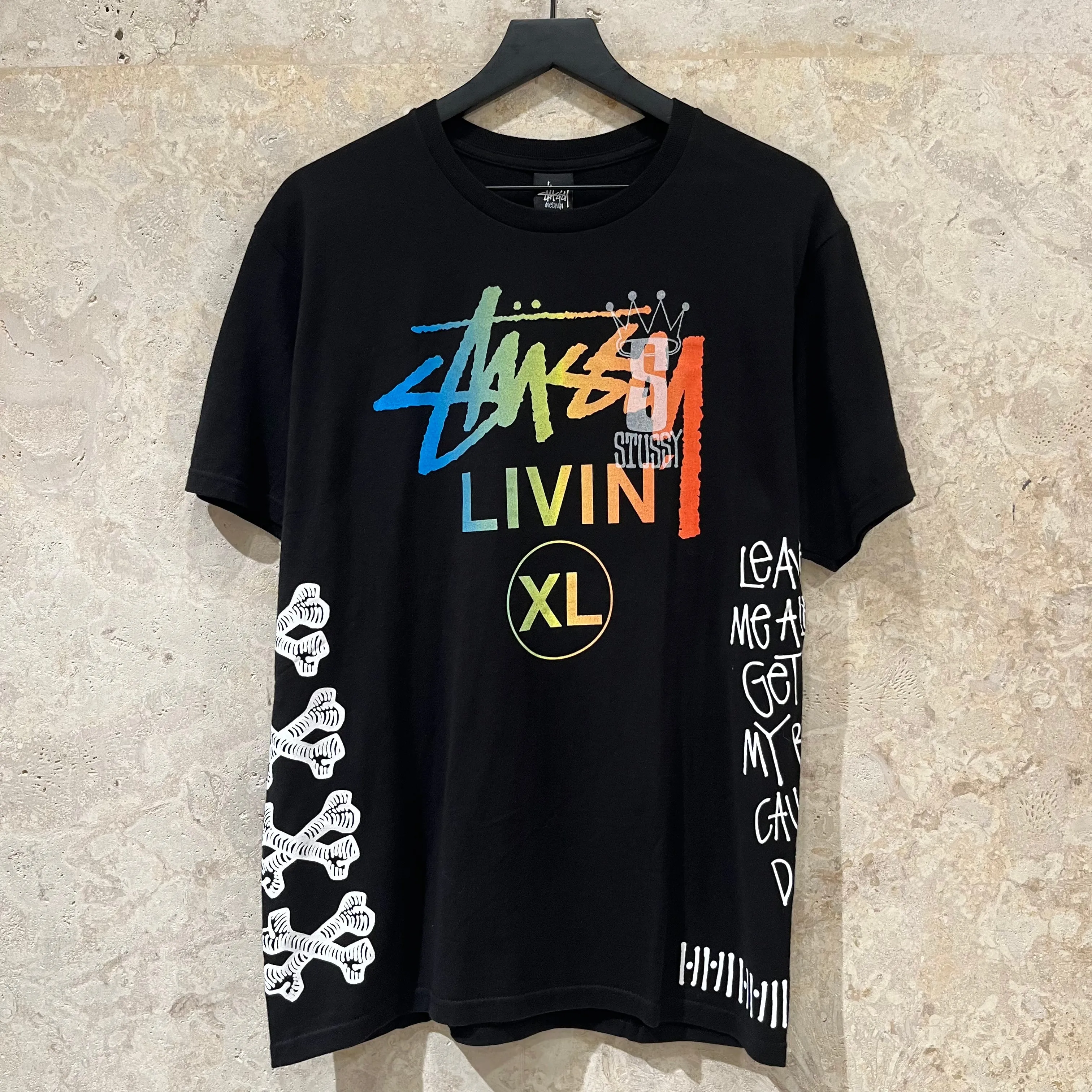 WF Stussy Graphic AOP T Shirt Size M
