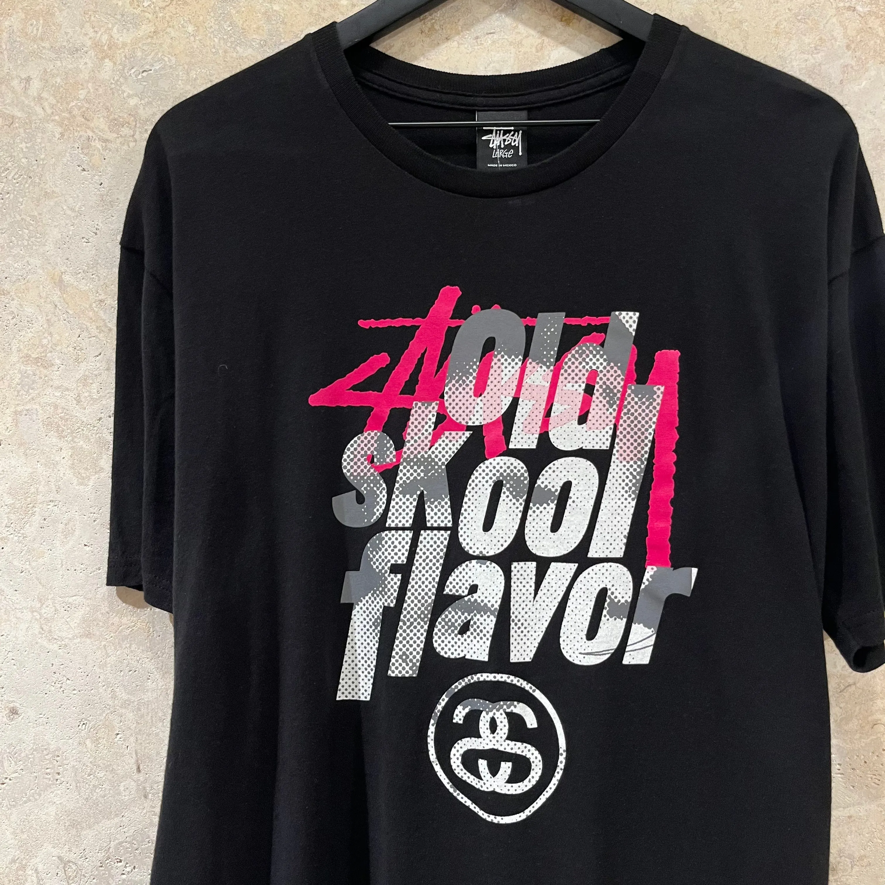 WF Stussy Old Skool Flavor T Shirt Size L
