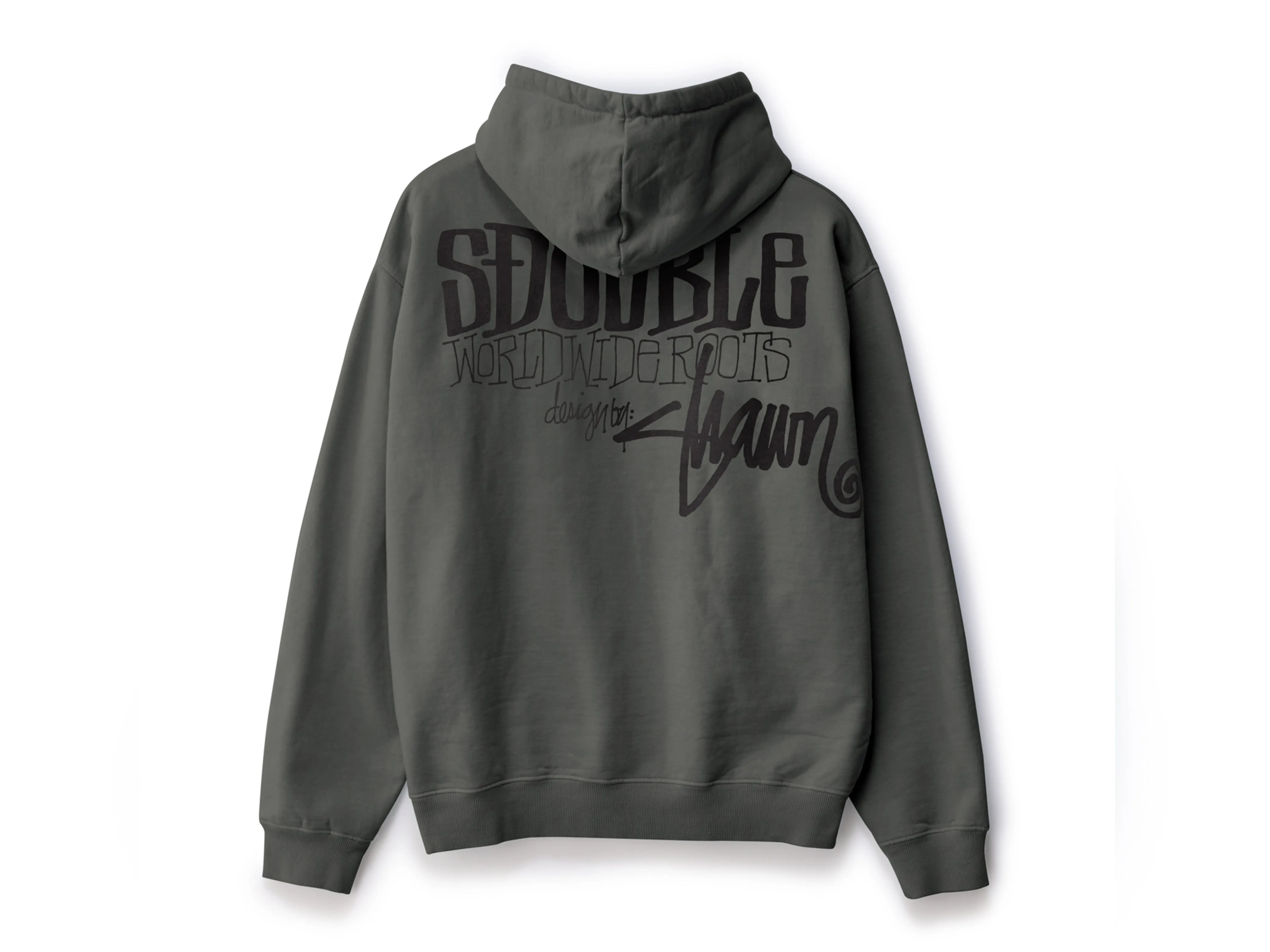 World Wide Roots Hooded Fleece - Seagrass