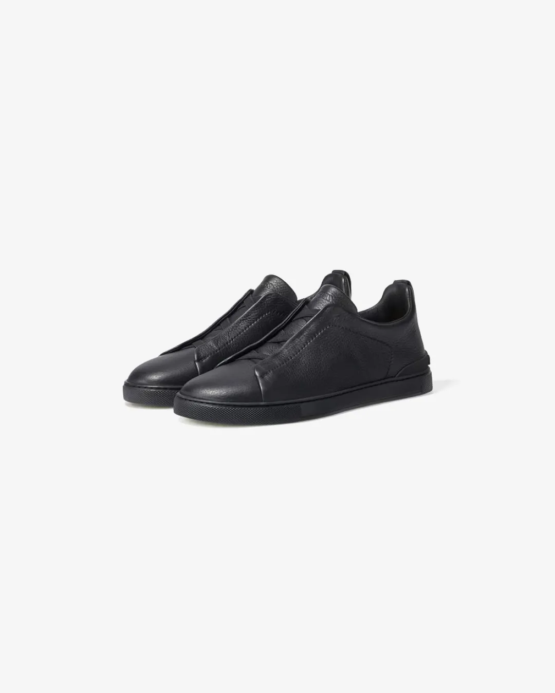Zegna Deerskin Triple Stitch Sneakers