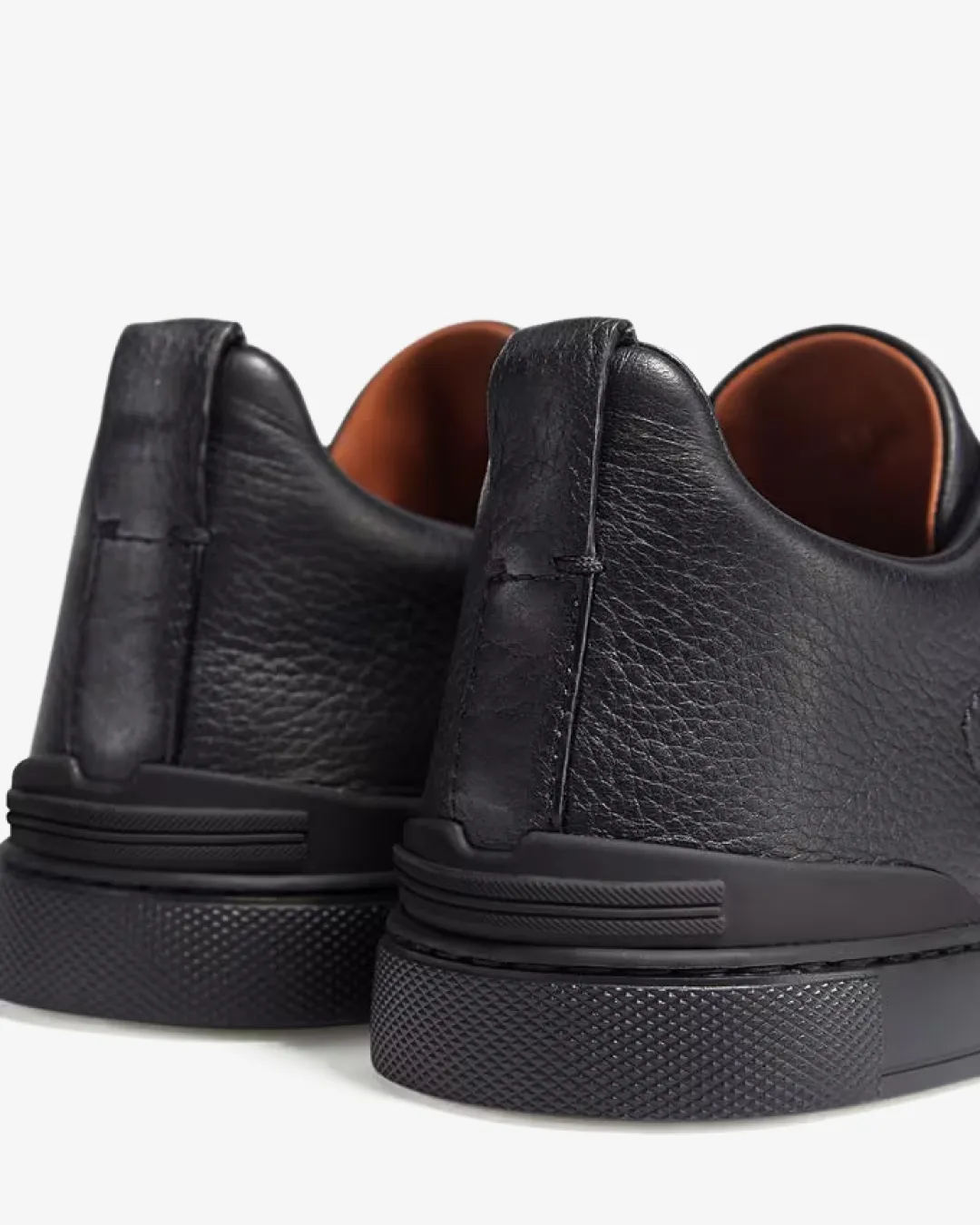Zegna Deerskin Triple Stitch Sneakers