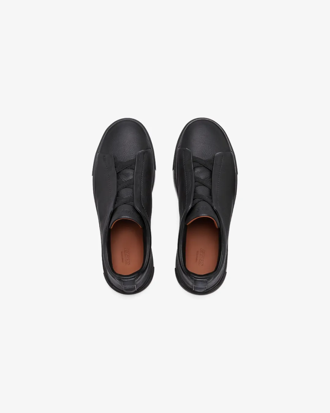 Zegna Deerskin Triple Stitch Sneakers