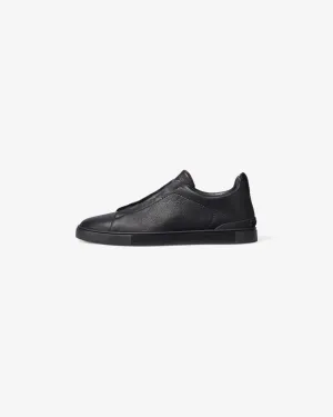 Zegna Deerskin Triple Stitch Sneakers
